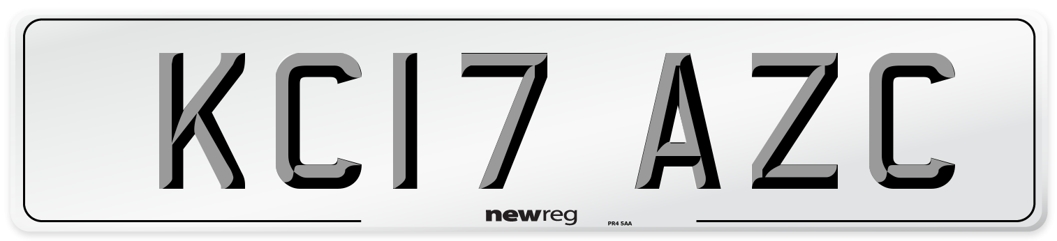 KC17 AZC Number Plate from New Reg